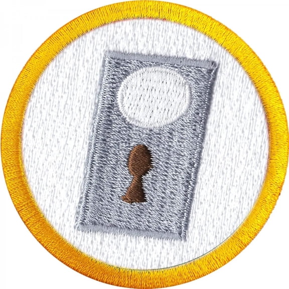 Locksmiths Wilderness Scout Merit Badge Iron on Patch