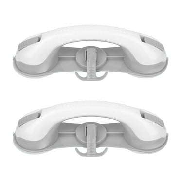 Lockways Shower Handle Grab Bar for Elderly, Safety Bathroom Bath Grip Bar with 3 Strong Suction Cups