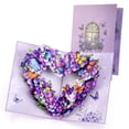 thumbnail image 1 of Lockways Mothers Day Gifts, Pop Up Birthday Card, 3D Butterfly Greeting Card for Mom Her Grandma Wife, Flower Greeting Card with Envelope & Handwritting Card for Anniversary (Purple), 1 of 7