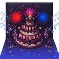 thumbnail image 1 of Lockways 3D Pop Up Firework Birthday Cards, Musical LED Lights Cards, Birthday Gifts for Mom Women Men Dad Father Wife, 1 of 8