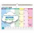 thumbnail image 1 of JILhome Calendar 2026, 18 Months Calendar 2026-2027, Large Monthly Calendar 15"×12", Premium Paper Monthly Planner with Julian Dates, Twin-Wire Binding for Office Home Planning, 1 of 8