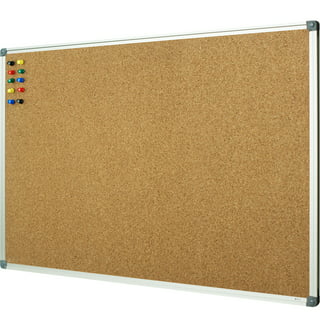 XBoard Cork Board 48 x 36, Bulletin Board Corkboard with Push Pin for  Display and Organization
