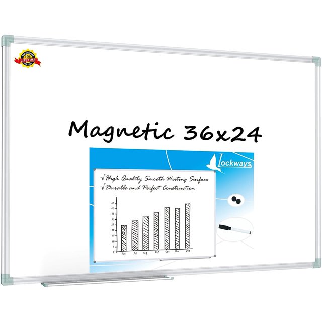 Lockways Whiteboard Dry Erase White Board, School Supplies 36