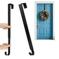 thumbnail image 1 of Lockways 2 Pcs Adjustable Christmas Door Wreath Hook 15" to 25" Wreath Hanger Large Over The Door Metal Hanger for Christmas Decorations, 1 of 11