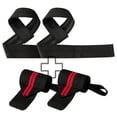 thumbnail image 1 of Lockways Lifting Straps Sets for Weightlifting 25 In Lifting Straps and 23 In Wrist Straps for Gym Bodybuilding Strength Training 4 Pcs, 1 of 7