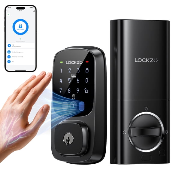 Lockzo Smart Lock with Palm Vein Recognition - Keyless Entry Door