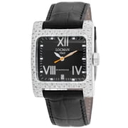 Locman Womens Diamond Classic Black Dial Watch - 431BKD/BK LEAL