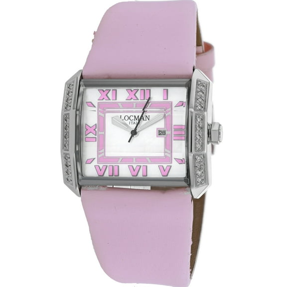 Locman Women's Diamond Classic Mother of pearl Dial Watch - 232MOPPKD