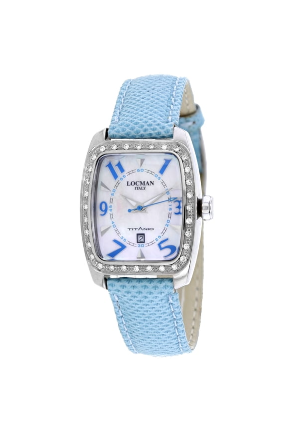 Women's Diamond Titanio Mother of Pearl Dial Watch - 483RMOPSK2D/BK KS