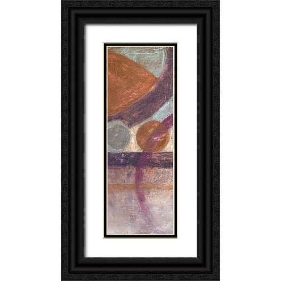Loco, Filippo 7x14 Black Ornate Wood Framed with Double Matting Museum Art Print Titled - Pompeii 1