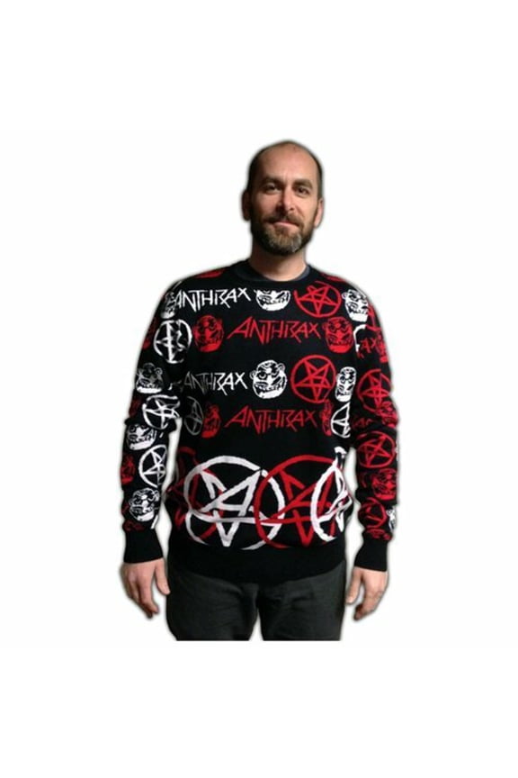Anthrax Adult Christmas Sweater Medium Unisex