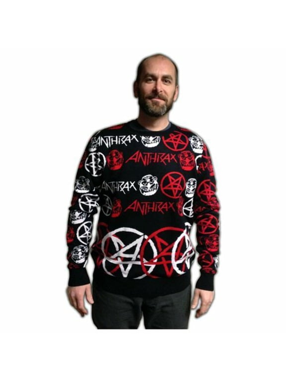 Anthrax Adult Christmas Sweater Medium Unisex