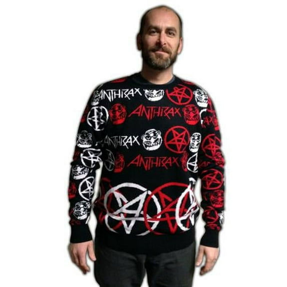 Locoape Anthrax Adult Christmas Sweater X-Large Unisex