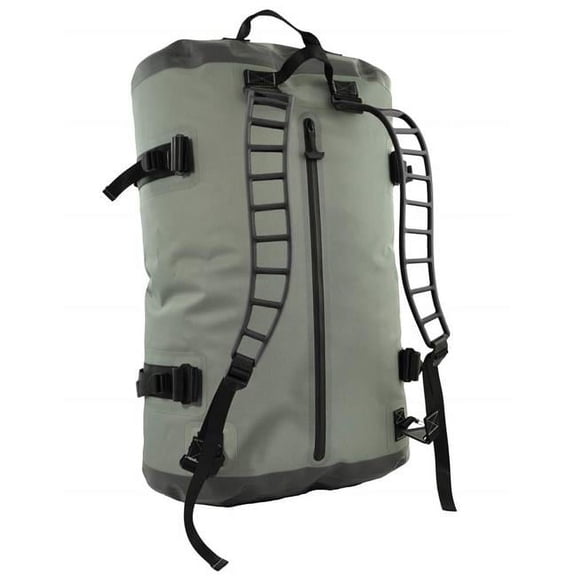 Locodry Downunder Zipduff Heavy Duty Waterproof Duffel Bag Backpack, Grey & Dark Grey - Large