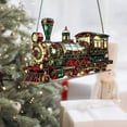 thumbnail image 1 of Locomotive Christmas Ornament,Train Ornaments for Christmas Tree,Traditional Train Ornaments,Truck Christmas Decoration Small Locomotive Decorations,Home Flat Acrylic Christmas Tree Ornaments, 1 of 5