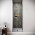 thumbnail image 1 of Locone 30" x 76" Semi-Frameless Pivot Shower Door with CrystalTech Treated 1/4" Tempered, Clear Glass, Polished Chrome Hardware, SKU: DSD-3464-236-CH, 1 of 6