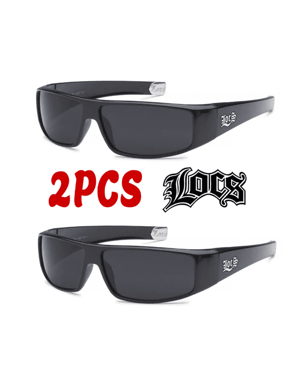 2 Pack Deal Hardcore Fashion HipHop Black Lowrider Designer Shades Sunglasses 9085