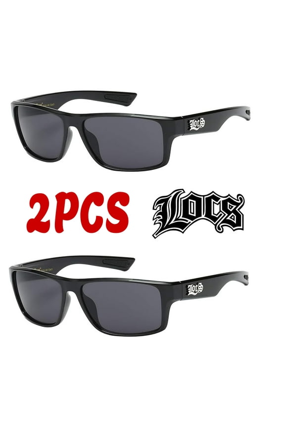 2 Pack Deal Hardcore Fashion HipHop Black Lowrider Designer Shades Sunglasses 91111