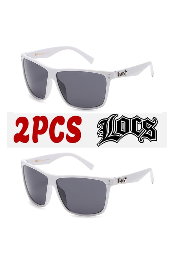 2 Pack Deal Hardcore Fashion White Designer Shades Sunglasses 91164WHT