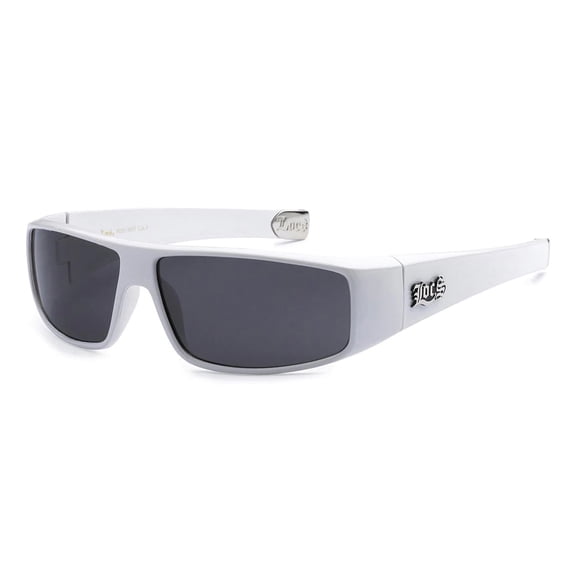 Locs 9035 White Sunglasses  Rapper Lowrider Shades