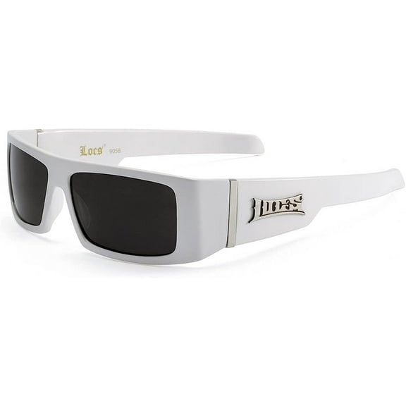 Locs 9058 WHITE Sunglasses Hardcore Gangster OG Free Shipping