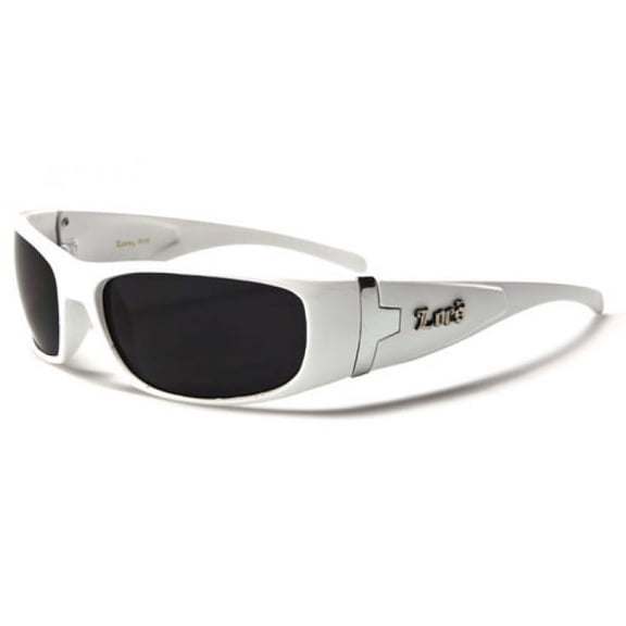 Locs All White 30 Mad Dog Biker Sunglasses Free Shipping