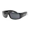 thumbnail image 1 of Locs Gangster All Black Classic Rectangular Cholo Sunglasses, 1 of 4