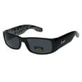 thumbnail image 1 of Locs Gangster Bandana Print Arm Classic Rectangular Cholo Sunglasses Black Bandana, 1 of 4