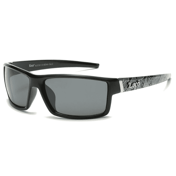 Locs Hardcore Fashion Black Lowrider Design Shades Sunglasses 91172 BK BDNA