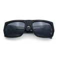thumbnail image 1 of Locs Mens Skull Pattern Arm Thick Temple Rectangle Gangster Sunglasses Matte Black - Light Skull, 1 of 8