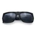 thumbnail image 1 of Locs Mens Skull Pattern Arm Thick Temple Rectangle Gangster Sunglasses Shiny Black - Light Skull, 1 of 8