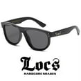 thumbnail image 1 of Locs Oversize Glasses Men Dark Lens Biker Large Black OG Sunglasses, 1 of 4