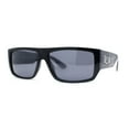 thumbnail image 1 of Locs Oversize Squared Rectangle Spider Web Arm Hardcore Cholo Sunglasses White Web, 1 of 4