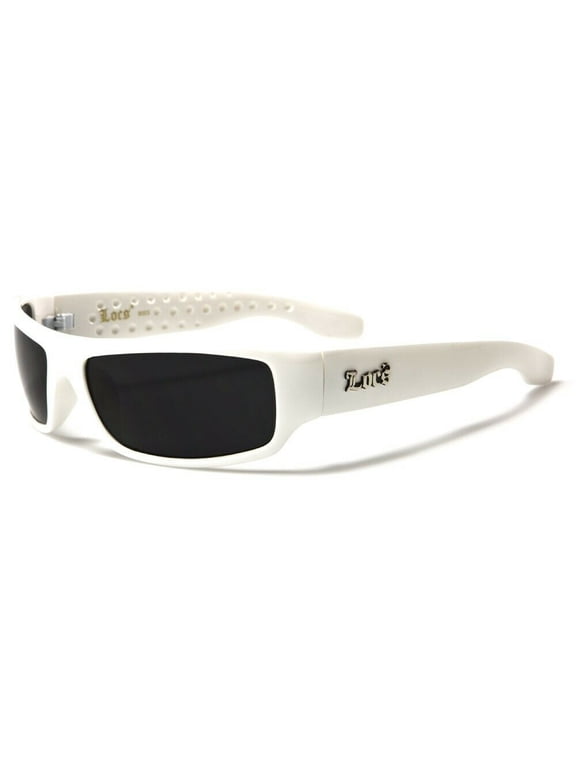 Slim White Wrap Around Classic Sport Sunglasses