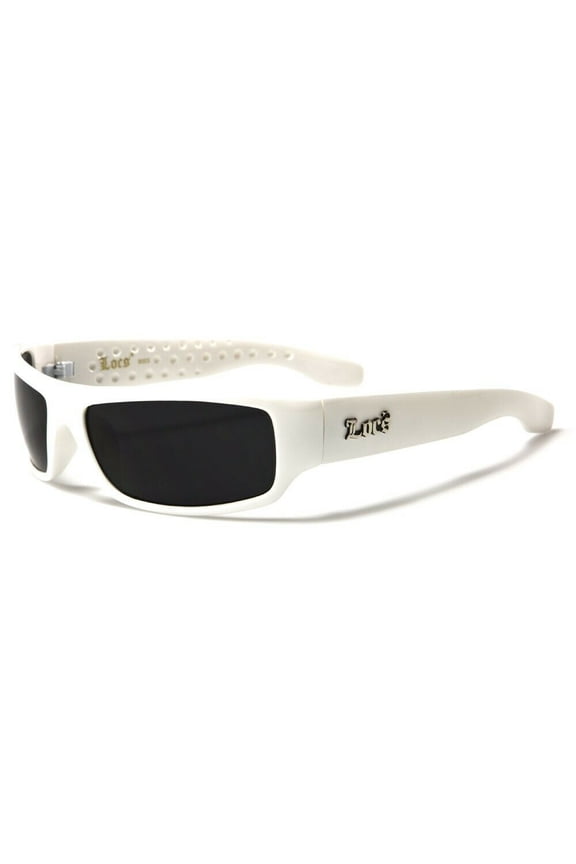 Slim White Wrap Around Classic Sport Sunglasses