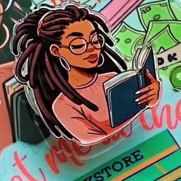 Locs and Books Phone Grip Grip|Phone Grip