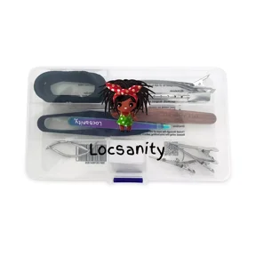 Locsanity Curved Interlocking Tool for Microlocs & Medium Locs Maintenance Tool for Dreadlocks, Sisterlocks, Interlocks & Crochet Loc Styles