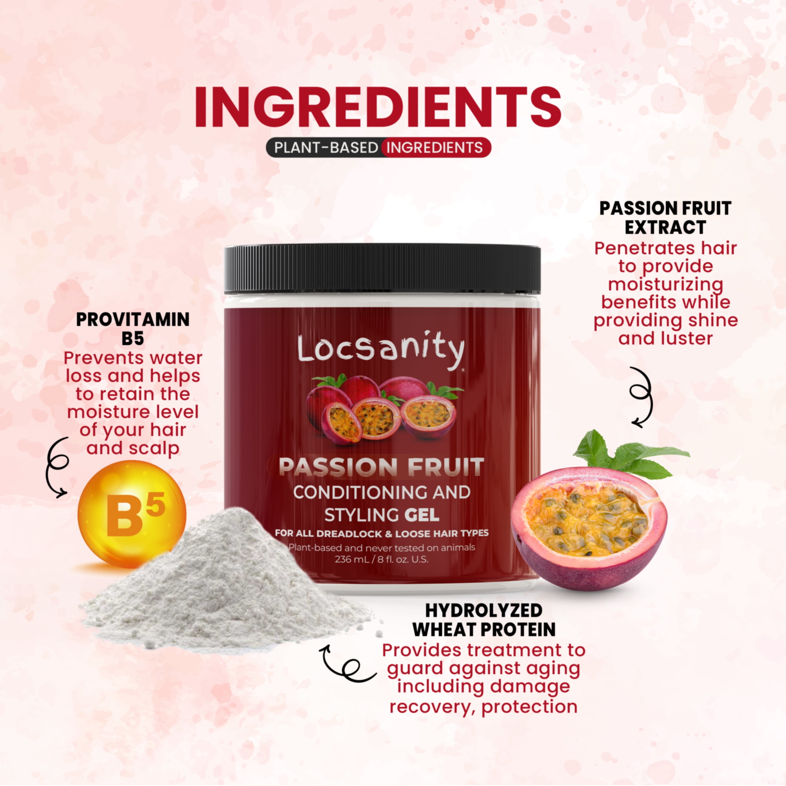 Locsanity Passion Fruit Conditioning & Styling Gel