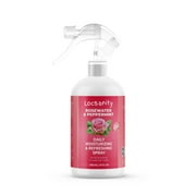 Locsanity Pure Rosewater Hair and Facial Spray   8 oz Daily Moisturizing & Refreshing Mist for Hydrated, and Balanced Hair