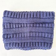 Locsanity Unisex Knit Beanie, Satin Lined, Navy Blue, One Size
