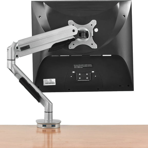 Interion Gas Spring Single Monitor Desk Mount