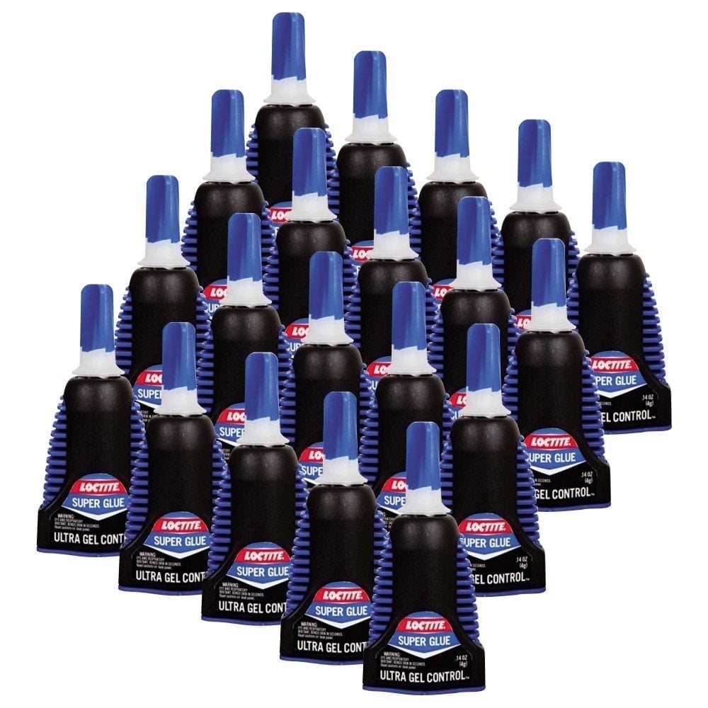 20-pack Loctite 0.14 Oz Ultra Gel Rubber Toughened Super Glue- 20 Pack — Residential Use, Standard Application