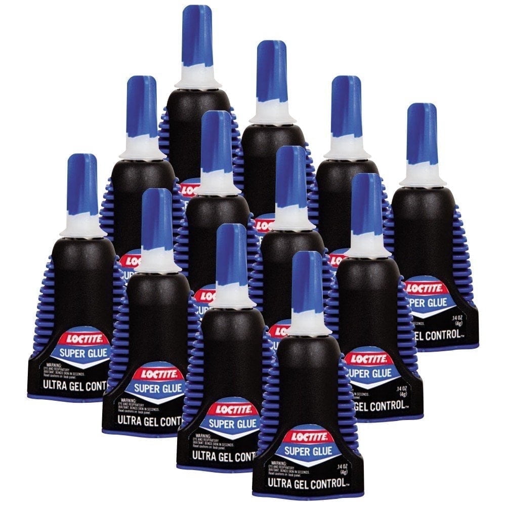 Loctite 1363589 0.14 Oz Ultra Gel Rubber Toughened Super Glue 12 Pack