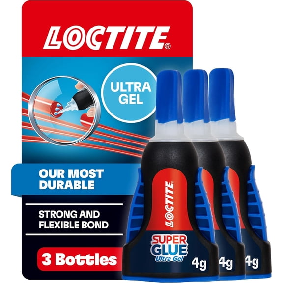 Loctite 1363589 Ultra Gel Control Super Glue, 4-Gram Bottle (Pack of 3)