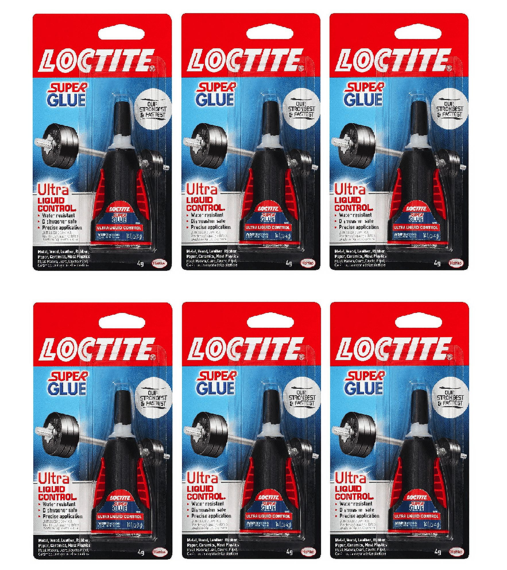 Loctite 1647358 Ultra Liquid Control Super Glue 4 Gram 6 Pack