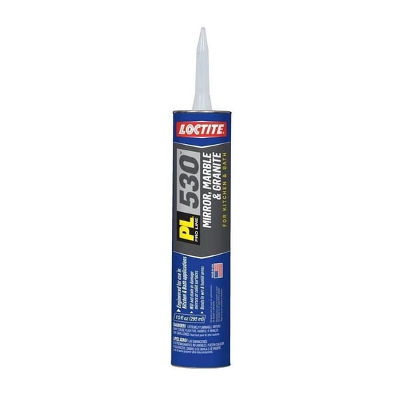 Loctite 1693636 10 oz. PL 530 Mirror, Marble and Granite Adhesive, 12 Pack