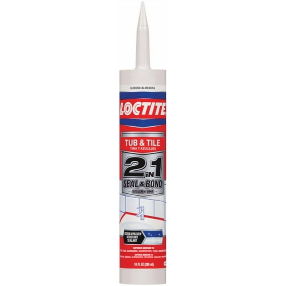 Loctite 2154752 Tub and Tile Adhesive Caulk, 10 oz