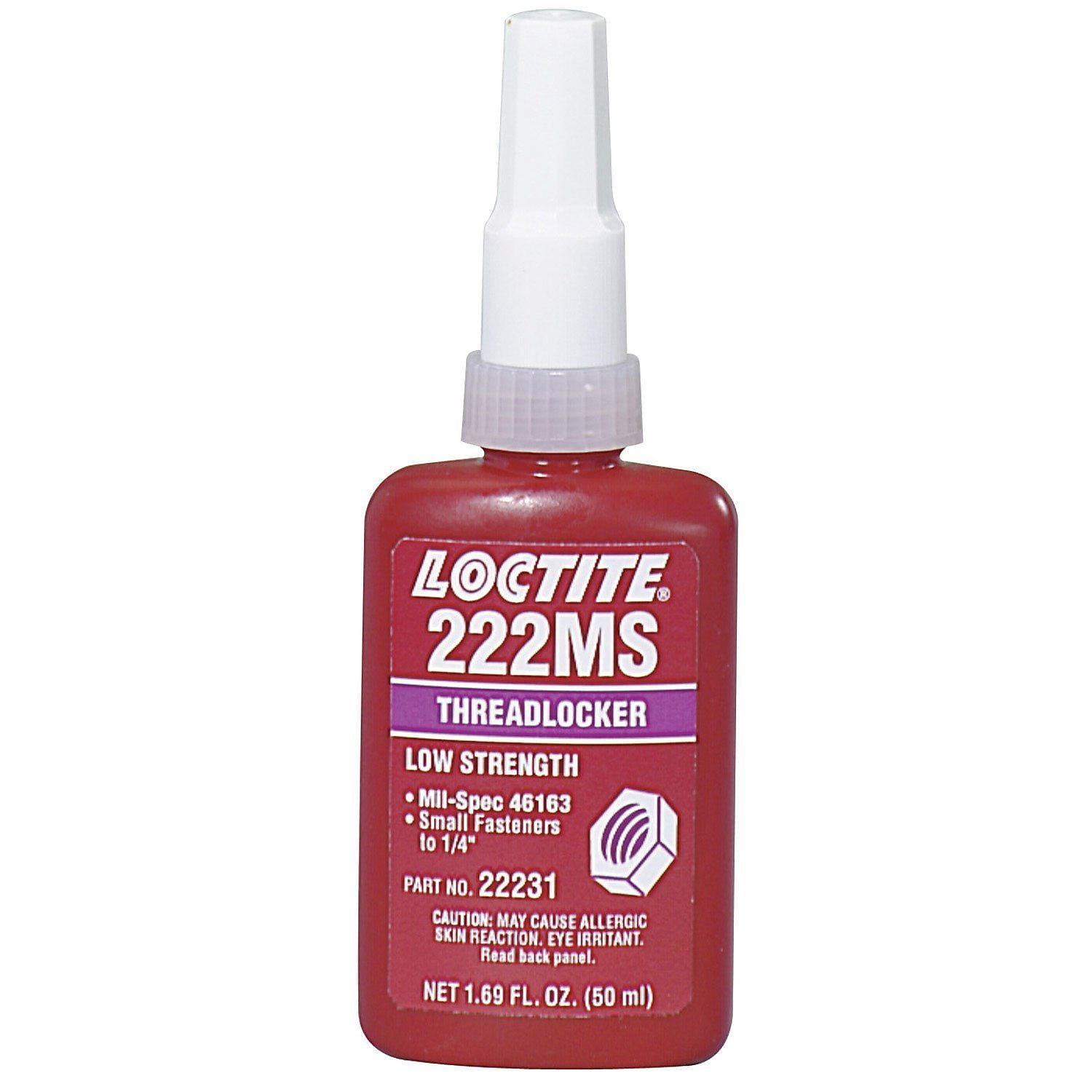 Loctite 222MS Threadlocker Low Strength/Small Screw Purple 10mL  