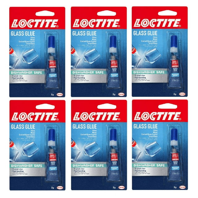 Loctite 233841 Glass Glue 2Gram Tube (6 Pack)