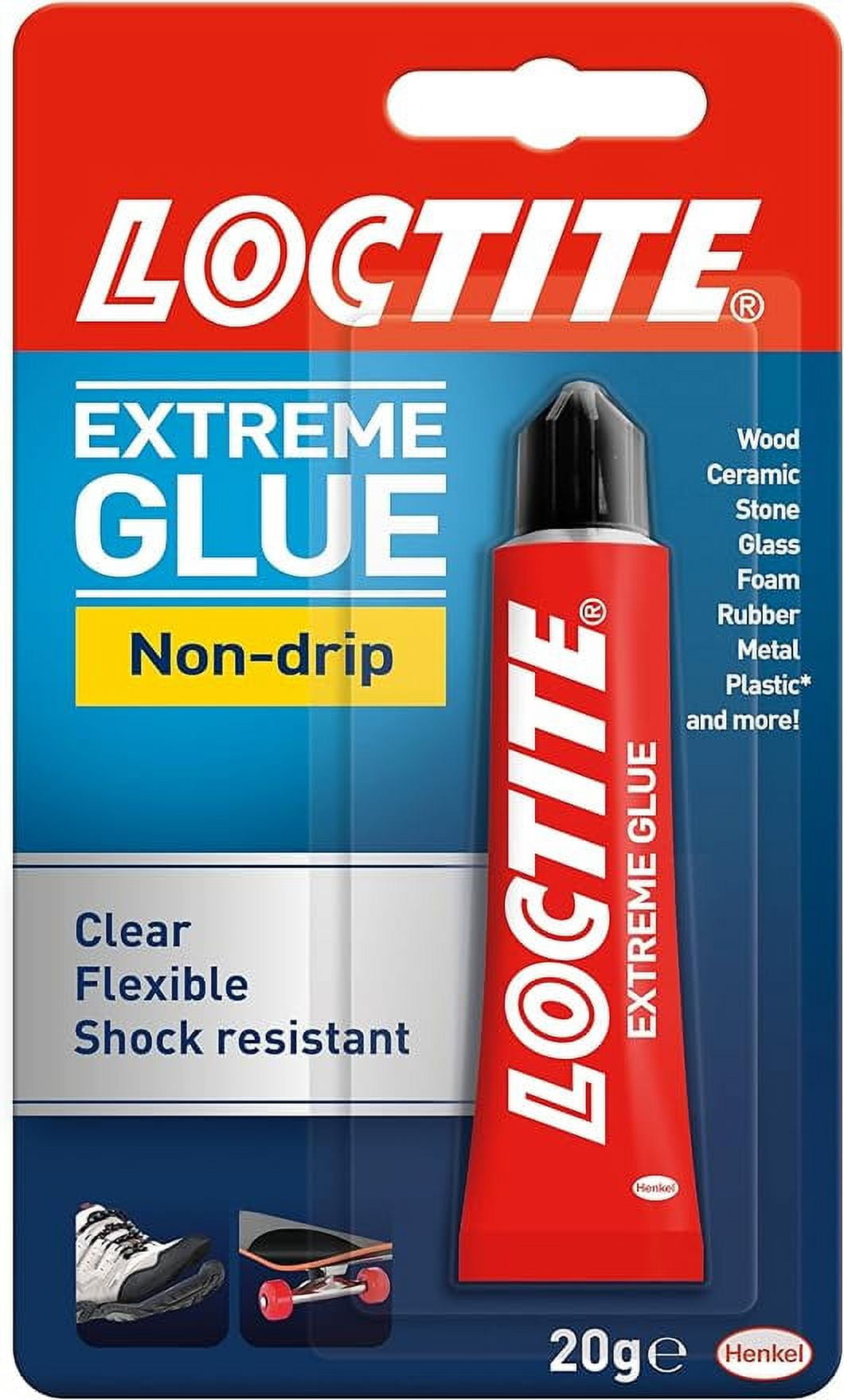 Loctite 2506271 Extreme Gel 20g All Purpose Glue, Transparent, 20 Grams Single